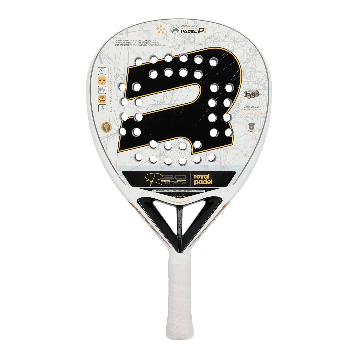 Pala Royal Padel R30 Golden White Premier Mendoza