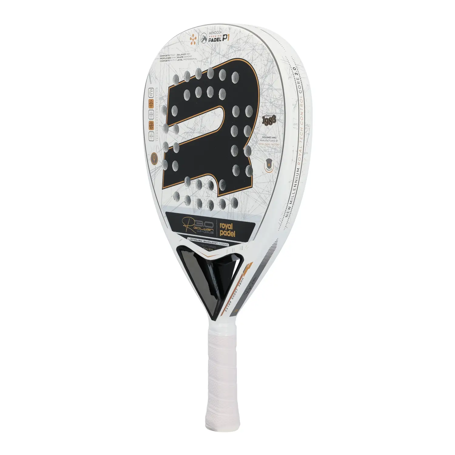 Pala Royal Padel R30 Golden White Premier Mendoza